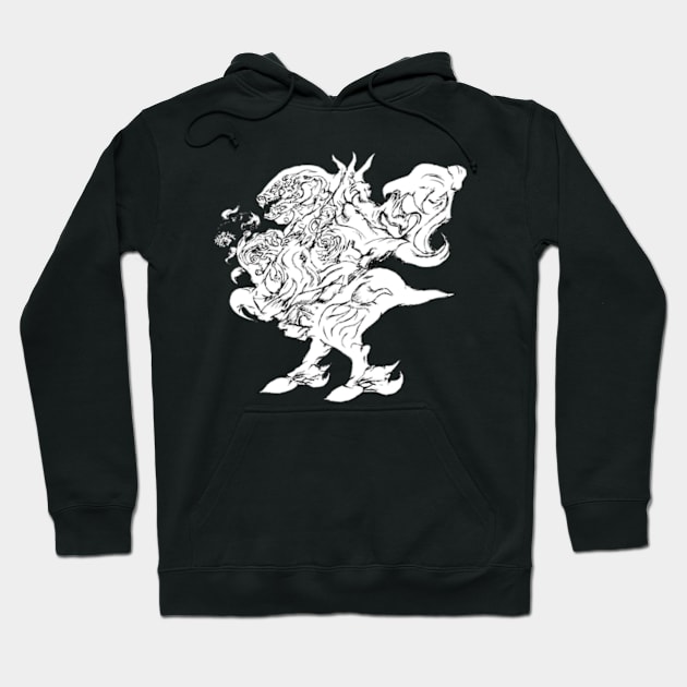 Dragon with rose Hoodie by sonigque